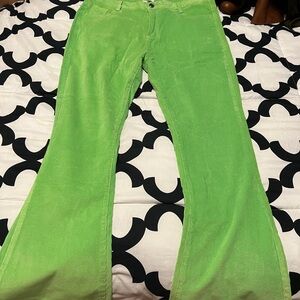 Vibrant Green Corduroy Pants